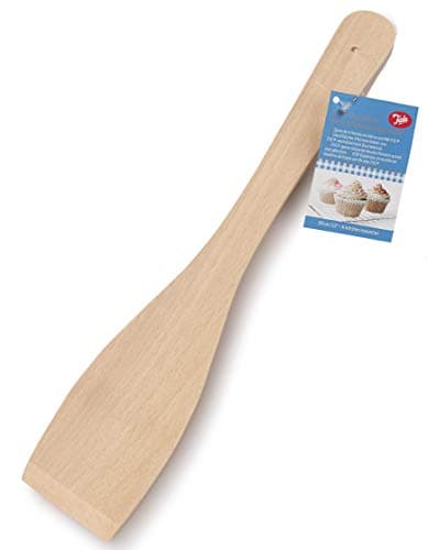 Image of Tala Beechwood Spatula, 30cm Durable Wooden Cooking Utensil, Heat-Resistant & Safe for Non-Stick Cookware, Beige