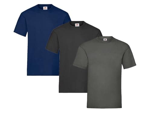 Image of Fruit of The Loom Men’s T-Shirt, Pack of 3, XL
