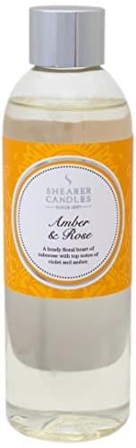 Image of Shearer Candles 200 ml Amber and Rose Scented Reed Diffuser Refill