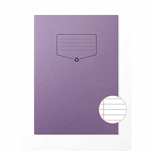 Image of Silvine BACOFF Recycled Exercise Book A4 - Color: Purple