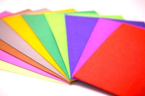 Image of A4 Assorted Colour Funky Foam Sheets Kid Craft Card Making Child Modelling (10 Sheet Pack)