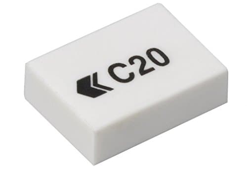 Image of Hainenko 795107 Value C20 White Eraser (Pack of 45)