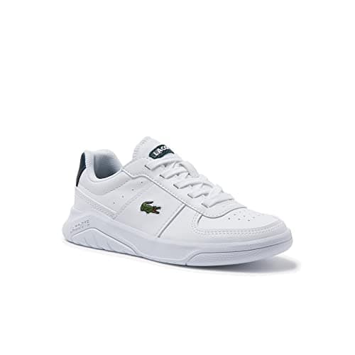 Image of Lacoste Game Advance 0722 1 SUJ Children's Trainers, Boys, Girls' Low Shoes, White, Dark Green, 1r5, 3.5 UK