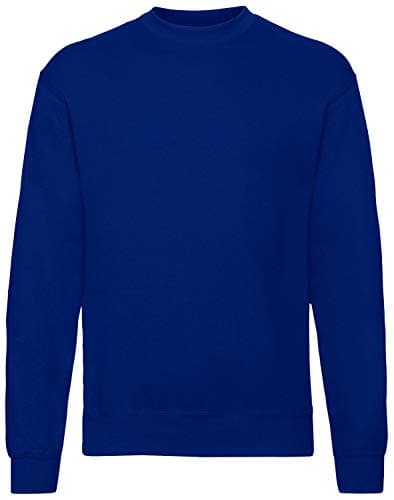 Image of Fruit of the Loom Men's set-in sweatshirt - Blue - Medium