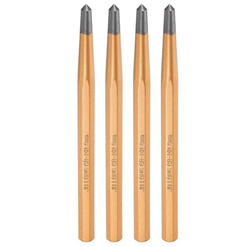 Image of sourcing map 4pcs Center Punch 6mm(1/4") 150mm Length Metric Non-marring Alloy Steel Cylindrical Alignment Punch Drive Pin Tools for Automotive Watch Repair Jewelry Craft