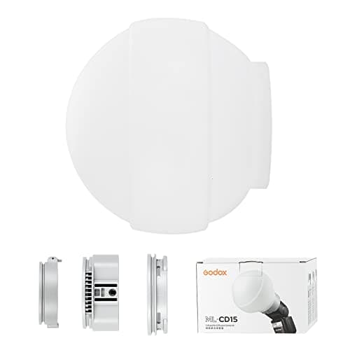Image of Godox ML-CD15 Foldable Dome Diffuser Kit with 3 Adapters for Godox ML30 ML30Bi ML60 ML60Bi & AD100Pro AD200 AD200PRO & V1 V860III V860II V850III TT685II TT685 Series Flash