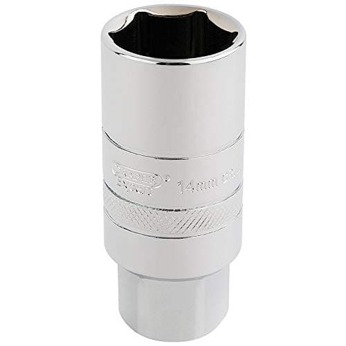 Image of Draper 16774 3/8-Inch Square Drive 14 mm Thread 6 Point Spark Plug Socket