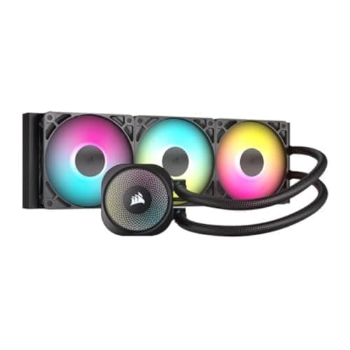 Image of Corsair NAUTILUS 360 RS ARGB Liquid CPU Cooler – 360mm AIO – Low-Noise – Direct Motherboard Connection – Daisy-Chain – Intel LGA 1851/1700, AMD AM5/AM4 – 3x RS120 ARGB Fans Included – Black