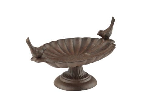 Image of Fallen Fruits FB162 Double Bird Bath, Brown