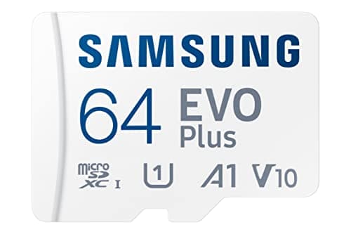Image of Samsung Evo Plus 64GB SDXC U1 Class 10 A1 130MB/s MicroSD Memory Card with Adapter 2021 Version (MB-MC64KA/EU)