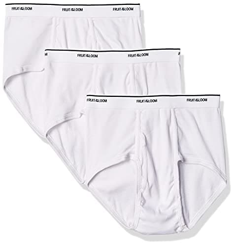 Image of Fruit of the Loom Mens Brief (Pack of 3), White (3-Pack), M