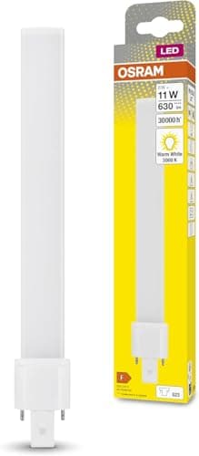 Image of OSRAM DULUX S11 LED lamp for G23 Base, 6 watt, 630 Lumen, Warm White (3000K), Replacement for Conventional 11W Dulux lamp