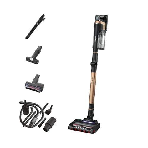 Image of Shark Stratos Cordless Stick Vacuum Cleaner Pet Pro with Anti Hair Wrap Plus, Clean Sense IQ & Anti-Odour Technology, Car Kit, 60 Mins Run-Time, Removable Battery, 3 Attachments, Copper IZ400UKTBK