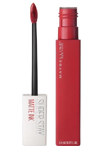 Image of Maybelline Lipstick, Superstay Velvety Matte Ink Liquid Lipstick, Up to 16H Non Transferable, Vibrant Longlasting Finish, Non Drying, Shade 20 Pioneer, 5ml