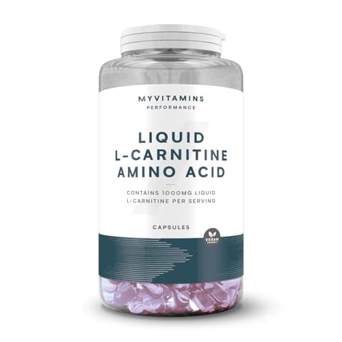 Image of Myprotein Liquid L‑Carnitine Capsules – 1 g L‑Carnitine per Serving – Vegan & Vegetarian Amino Acid Supplement – Liquid Delivery System – 90 Capsules