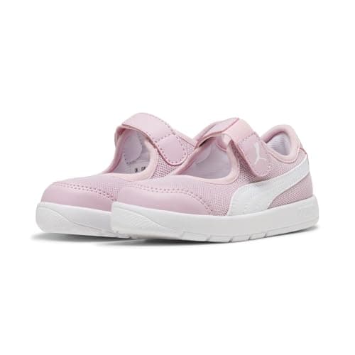Image of PUMA Baby Girls COURTFLEX V3 LINA V INF Sneaker, Rose Mauve White, 3 UK Child