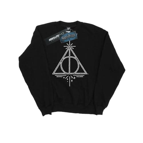 Image of Harry Potter Men's Deathly Hallows Symbol Sweatshirt X-Large Black