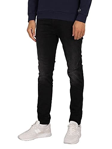 Image of Replay Men's Anbass Hyperflex Re-Used Xlite Jeans, 098 Black, 30W / 32L
