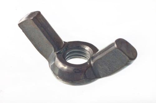 Image of BUTTERFLY WING NUTS 6MM M6 BZP BRIGHT ZINC PLATED STEEL ( pack of 10 )