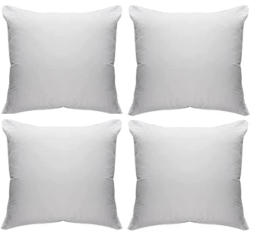 Image of OVER FILLED Cushion Inserts 18x18 inches Inner Pads Bounce Back Hollowfibre Scatters Cushion inserts 45cm x 45cm Pack of 4