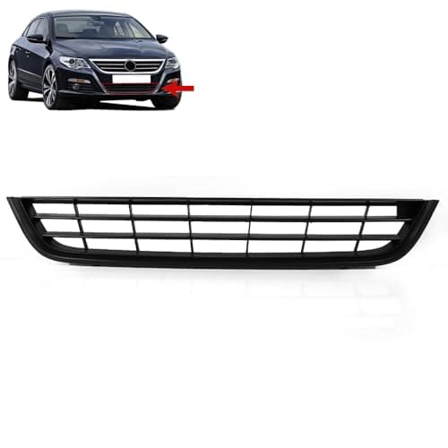 Image of ROBUST Front Bumper Grille Lower Center Black for Volkswagen Passat CC 3C88536779B9 3C8853677 2008-2012