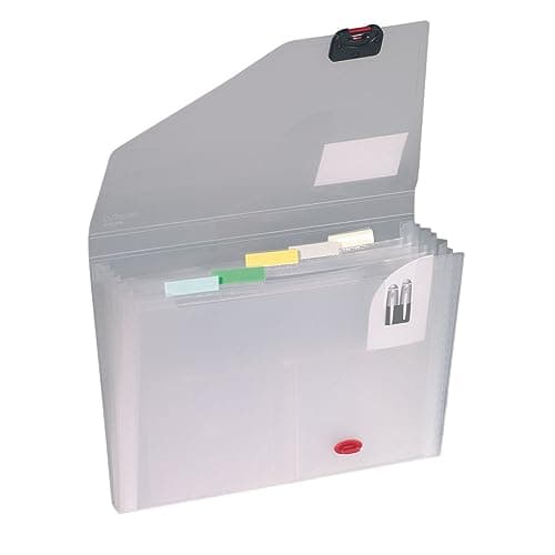 Image of Snopake A4 Expanding Organiser 6-Part – Clear [Pack of 1] Ref: 11893