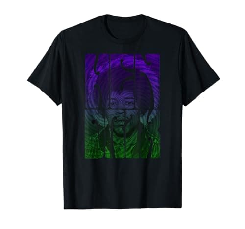 Image of Official Jimi Hendrix Swirl Blues Rock Music Icon T-Shirt