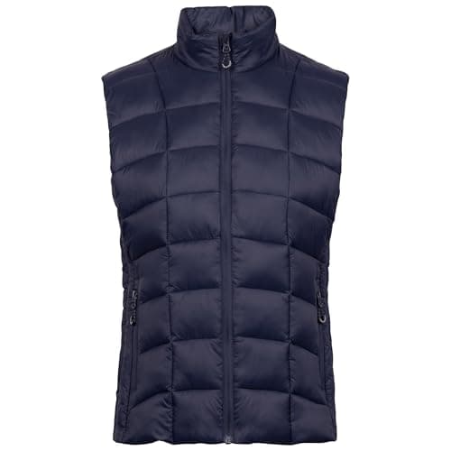 Image of Trespass Womens Padded Gilet Ogbere - 2 Zip Pockets, Water-Resistant, Square Shaped Quilting, Shell 100% Polyamide, Lining 100% Polyamide, Padding 100% Polyester