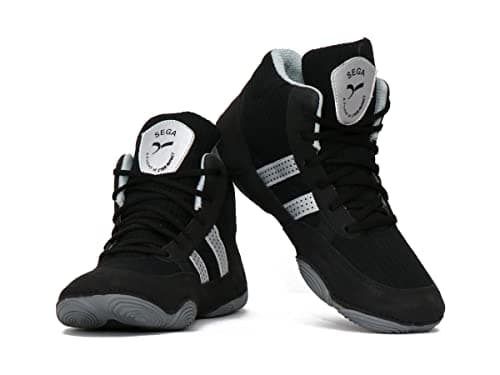 Image of Quive Ring Wresting Shoes (Black, UK_Footwear_Size_System, Adult, Men, Numeric, Medium, Numeric_12)