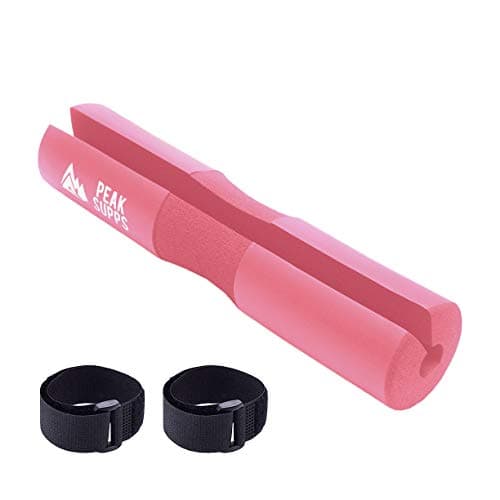 Image of Barbell Squat Pad Peak Supps - (Fits Olympic Bars, Fastening Straps Included) (Pink)