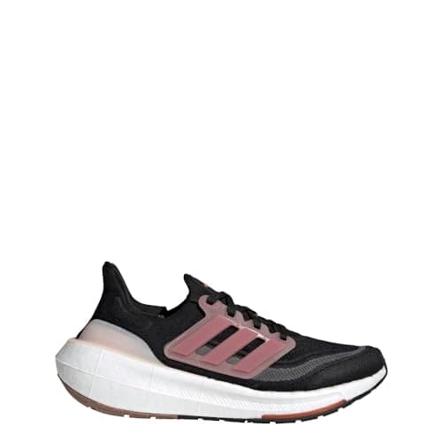 Image of adidas Women's Ultraboost 23 Running Shoe, Black/Pink Strata/Grey, 5.5 UK