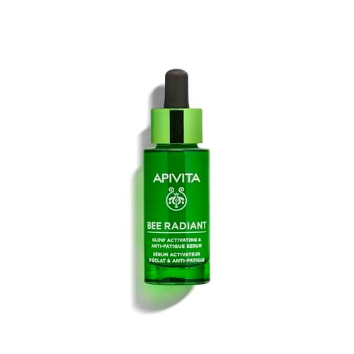 Image of Apivita Bee Radiant Glow Activating & Anti-Fatigue Serum 30ml - Facial Serum with Propolis, White Peony & Dragon Fruit - Brightens, Tackles Discolorations & Aging Signs for a Plumper, Youthful Skin
