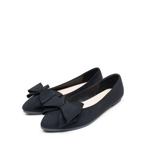 Image of DREAM PAIRS Women's Flats - Dress Ballet Comfort Shoes,Size 5,Black,DWUMFA2507