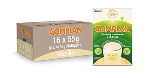 Image of Complan Velvety Vanilla Nutritional Drink Sachets, 4 x 55 g (Pack of 4)