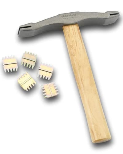 Image of Footprint Scutch Hammer and 5 Combs