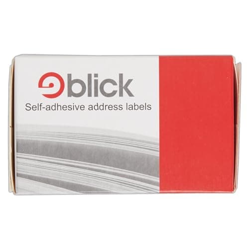 Image of Blick Labels, White, Self Adhesive Stickers, Typist, Address Label, 36mm x 89mm, 250 Labels, For Home, Office, Family, School, Letters