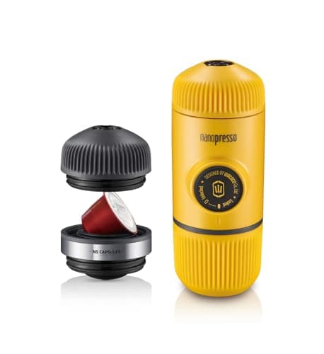 Image of WACACO Nanopresso Portable Espresso Maker with NS Adapter Bundle - NS Capsule Compatible Travel Coffee Maker Set