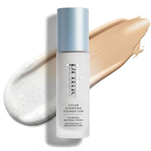 Image of Prime Prometics Color Changing Foundation for Mature Women – Instantly Adapts to Your Skin Tone – Buildable Light-to-Medium Coverage – 12-Hour Wear – Natural Dewy Finish – Hypoallergenic