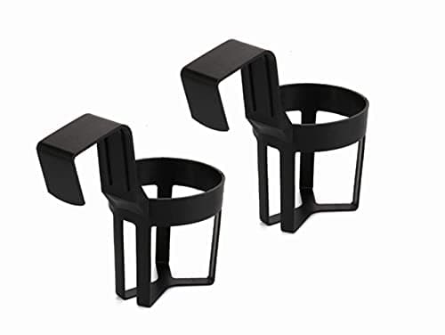 Image of Voarge 2 Black Auto Car Vehicle Cup Stand, Plastic Car Water Cup holder Black Car Drink Stand Truck Seat Cup Holder for Bottle, Coffee,Thermos Cups,Beverage Cans