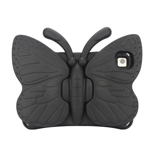 Image of nincyee Kids Tablet Case for Huawei MatePad T 10 9.7",Eva Heavy Duty Shockproof Cover with Pencil Holder,Folding Kickstand,Butterfly Shape Cartoon Case for Children