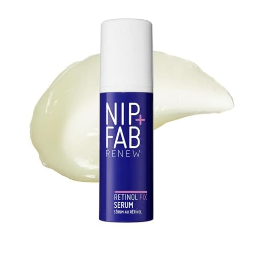 Image of Nip + Fab Retinol Fix Serum Extreme – 0.3% Retinol Complex Anti-Ageing Face Serum with Peptides and Aloe Vera for Fine Lines, Wrinkles and Smooth Skin Texture, Night Treatment, Vegan, 30ml