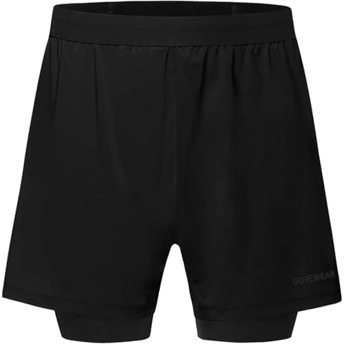 Image of GORE WEAR CONCURVE 5” 2in1 Shorts Mens, Black, M