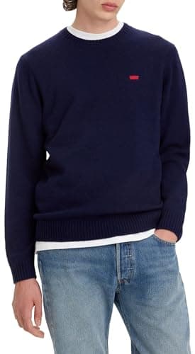 Image of Levi's Men's Original Housemark Sweater Sweatshirt, Naval Academy, XL
