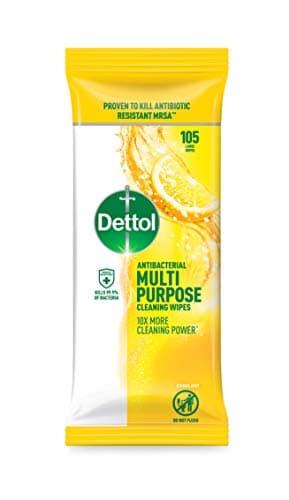 Image of Dettol Antibacterial Multipurpose Cleaning Wipes Citrus 105s