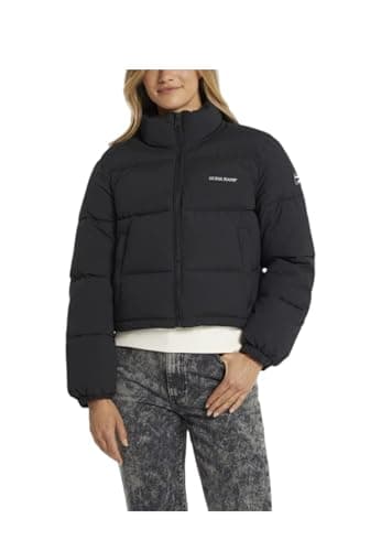 Image of GUESS Womens Cropped Puffer Jet Black 14