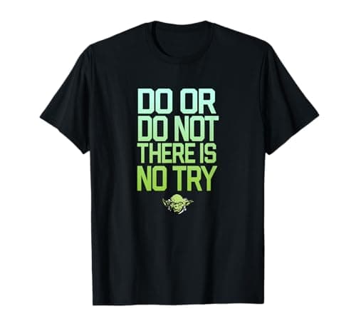 Image of Star Wars Do Or Do Not There Is No Try Yoda Stamp T-Shirt