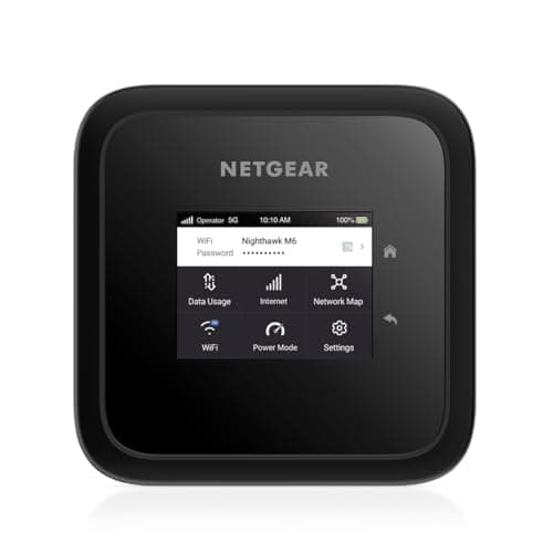 Image of NETGEAR Nighthawk M6 5G WiFi 6 Mobile Hotspot Router (MR6150) – Ultimate Travel Companion for Fast, Secure Connections Up to 2.5Gbps – Share With 32 Devices - Unlocked, Supports International Roaming