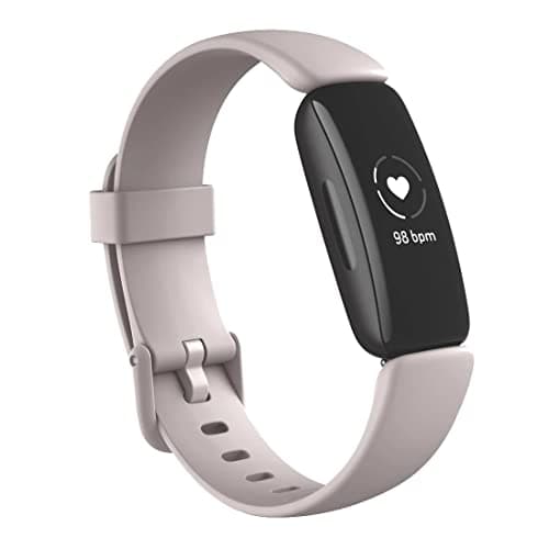 Image of Fitbit Inspire 2 Health & Fitness Tracker with 1-Year Fitbit Premium Included, 24/7 Heart Rate & up to 10 Days Battery, Lunar White
