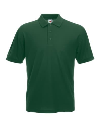 Image of Fruit Of The Loom Mens 65/35 Polo Shirt Bottle Green X-Large