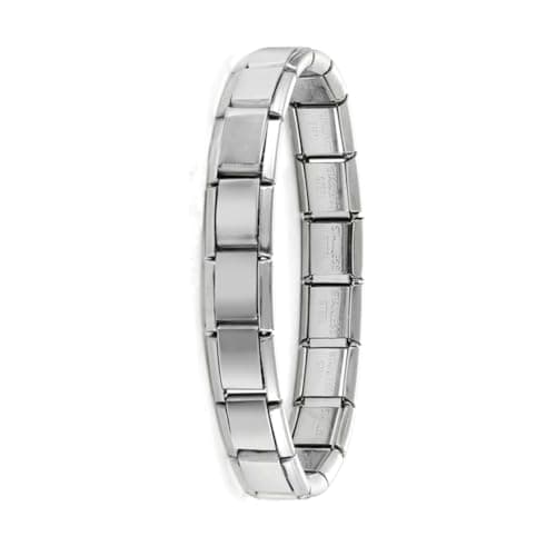 Image of Italian Style Charms Silver Bracelet Fits Classic 9mm Italian Charm UK Stock